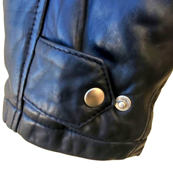 Vintage Colebrook Mens Long Black Leather Duster Coat L to XL Bomber - Picture 10 of 15